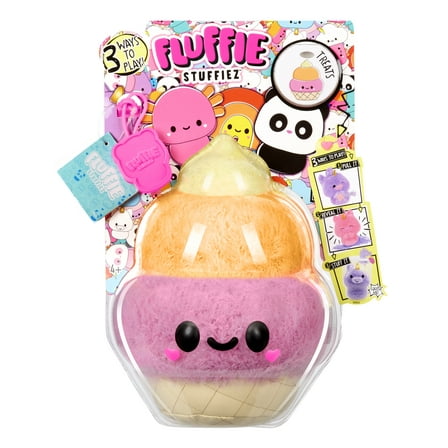 Fluffie Stuffiez Ice Cream Small Collectible Plush, Surprise Unbox, Huggable Soft Fluff, Ages 4 