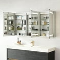 thumbnail image 5 of Santona 60 in.W x 32 in.H Medicine Cabinet with Aluminum Frameless LED Mirror, 5 of 16
