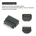 thumbnail image 4 of Card Edge Connector Black Socket Straight Connection 12 Pin 2.54mm Pitch for PCB Circuit Board, Game Console, Pack of 5, 4 of 6
