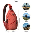 thumbnail image 3 of Fresh Watermelon Print Lightweight Sling Backpack, Cute Tropical Fruit Pattern Crossbody Bag with Sunshine Beach Design, Durable and Multi-Functional for Watermelon Lovers, 3 of 6