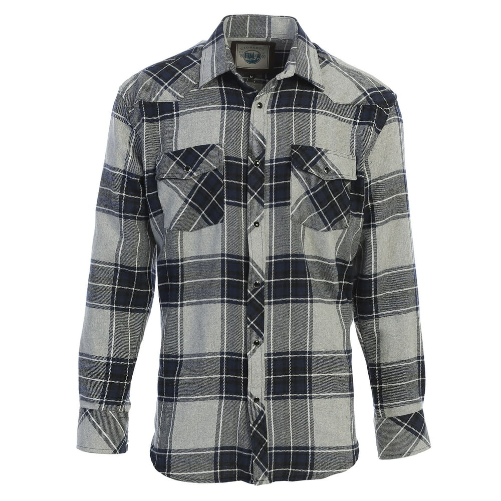 Gioberti - Gioberti Men's Western Brushed Flannel Plaid Checkered Shirt ...