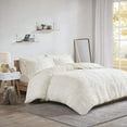 thumbnail image 2 of Intelligent Design Malea Shaggy Ensemble de Couette en Fausse Fourrure Ivoire Simple/Simple XL, 2 of 4