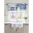 thumbnail image 2 of Valances for Windows Abstract Stitching Rod Pocket Cafe Window Treatments Valance Curtains for Kitchen Bathroom Laundry Basement Windows 60"x14", 2 of 9