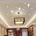 thumbnail image 2 of Creative Stars Pegatinas De Espejo Reflectante De Espejo De Bricoje Calcomanía Decoración Para El Hogar Pta / Oro 18.5x10CMx10 Pta Baoblaze Pegatinas de espejo de estrellas, 2 of 8