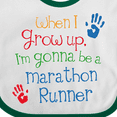 thumbnail image 4 of Inktastic Marathon Runner Future Boys or Girls Baby Bib, 4 of 4