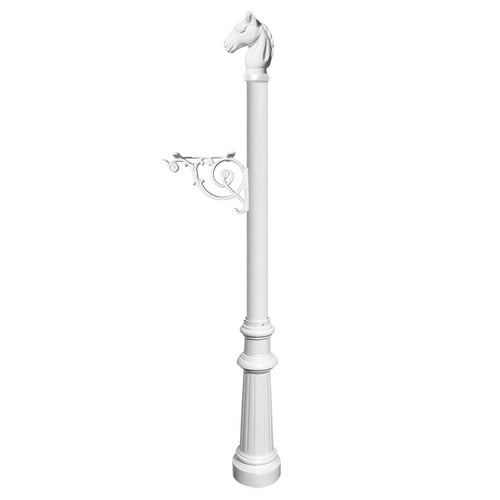 Qualarc Lewiston Mailbox 5 Ft. H In-Ground Decorative Post