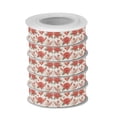 thumbnail image 2 of 5 Rolls Christmas Ribbon 1.5 inch Wide Decorative Ribbon for Gift Wrapping and Holiday Decorations Watercolor Red Roses, 2 of 7