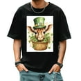 thumbnail image 2 of Plus Size Shirt for Women Black Tops for Women Short Sleeves Shirt for Women ST Patrick T Shirt Crewneck Shirt for Women L, 2 of 5