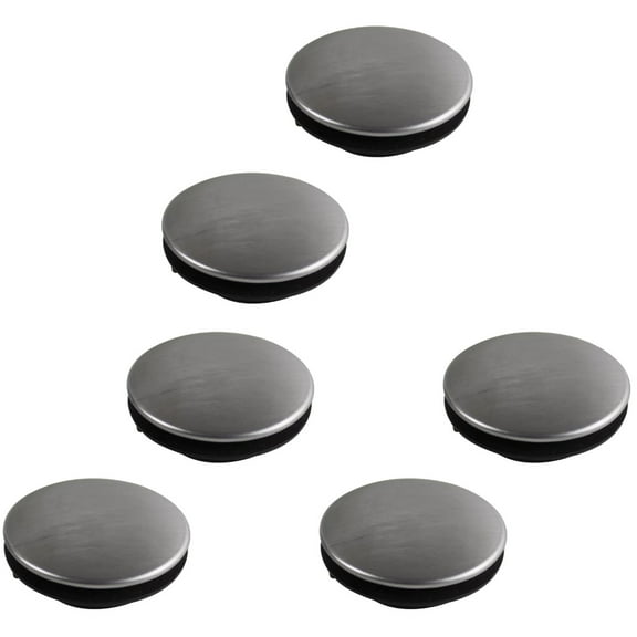 RENACLIPY Kitchen Sink Cover Durable Stainless Steel and PP Silver 6Pcs