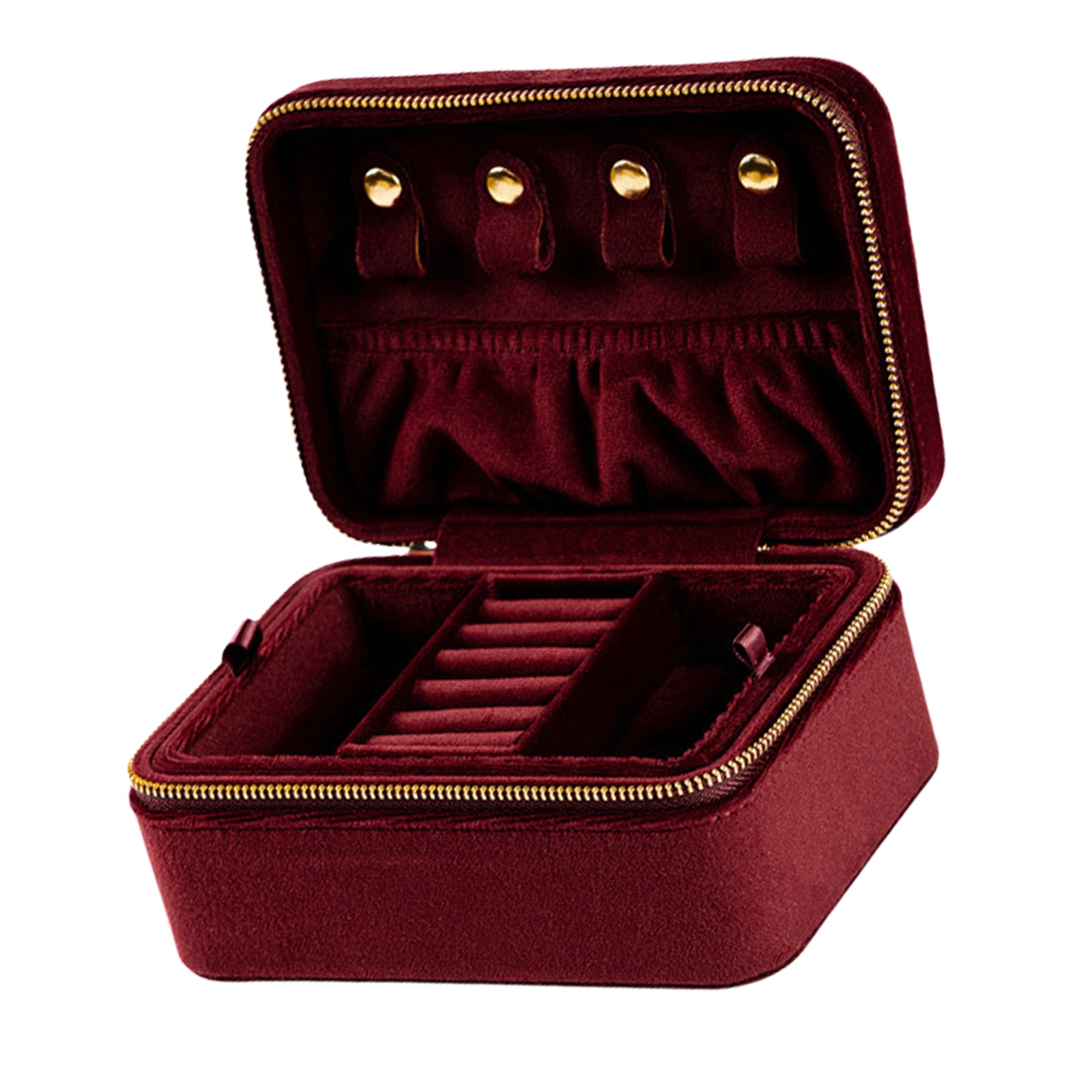 Travel Display Box Jewelry Storage Box Elegant Jewelry Case Jewelry Organizers for Earring Rings Necklace