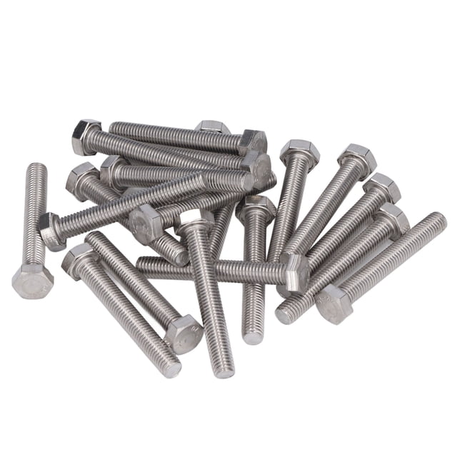 Pernos Totalmente Roscados, Perno Hexagonal 20 Piezas Portátil DIN 933 Multipropósito Para La Industria Automotriz Para La Construcción Para Trabajos De Bricolaje ANGGREK M10x65