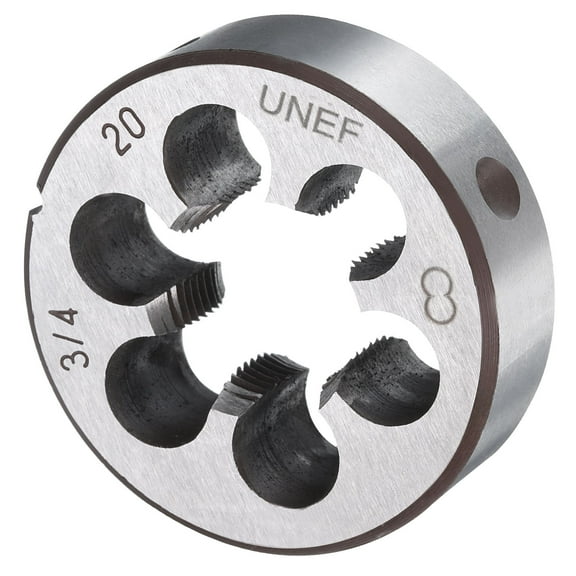 Uxcell Round Threading Die 3/4-20 UNEF Thread Right Hand Screw Cutting Fixed Dies, Alloy Tool Steel Tapping Repair Tool
