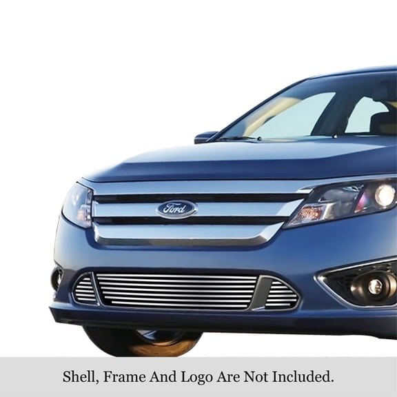 APS Horizontal Billet Grille Stainless Steel, 2010-2012 Ford Fusion Sport 304, 8" x 6"