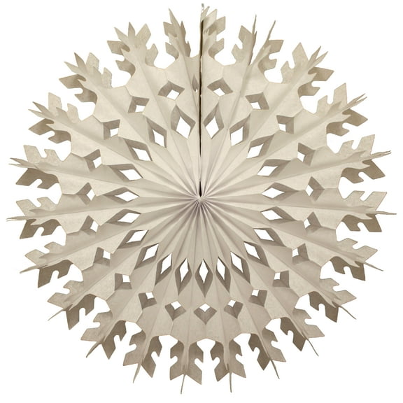 6-Pack Devra Party Large 22 Inch Tissue Paper Snowflake Decoration, White