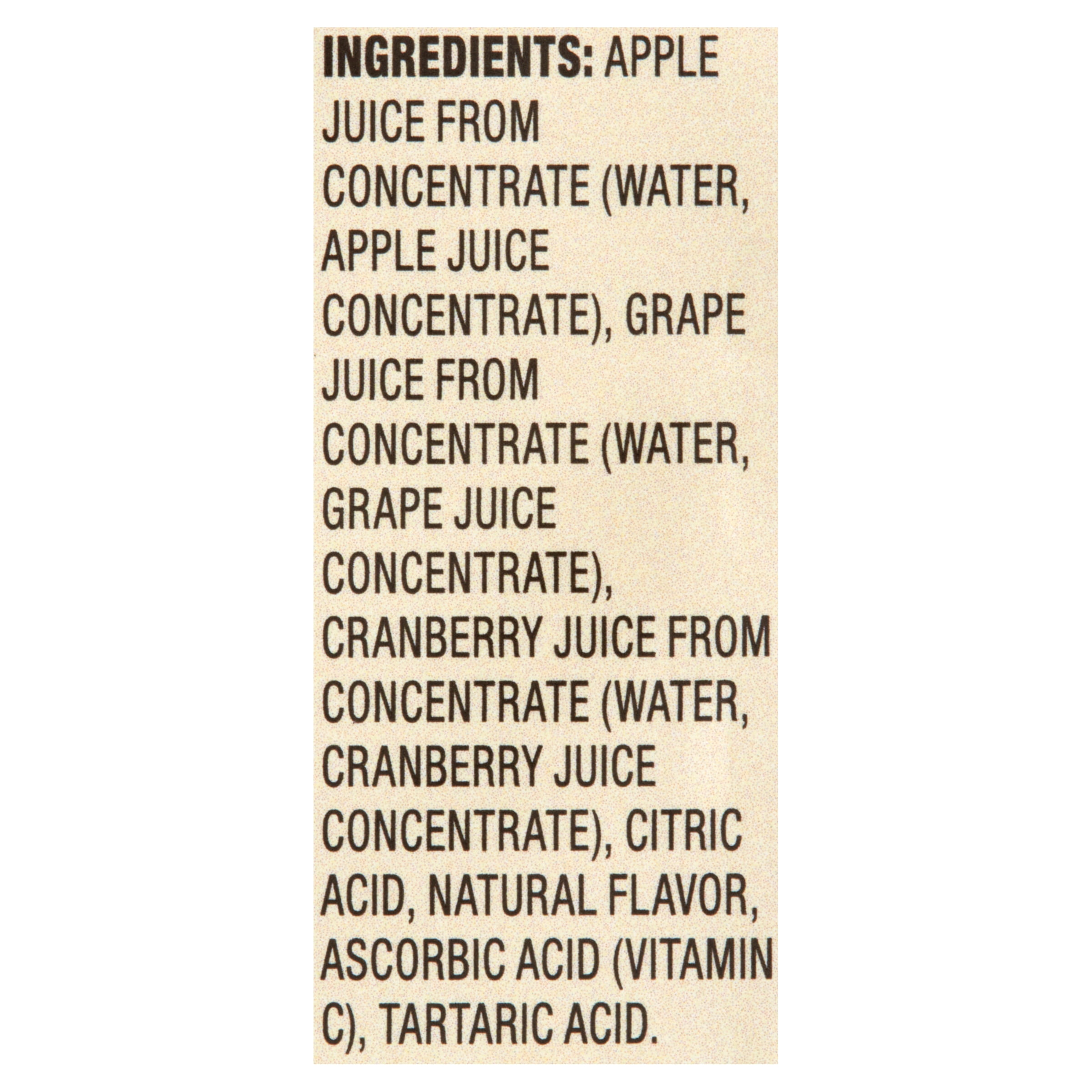 (4 pack) Great Value Cranberry Grape 100% Juice, 64 fl oz