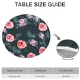 thumbnail image 6 of Round Fitted Tablecloth with Elastic Edges Fits 36"-44" Round Tables Pioneer Colorful Floral Waterproof Table Cover Washable Indoor and Outdoor for Party Kitchen Dinner Banquet Patio Picnic, 6 of 7