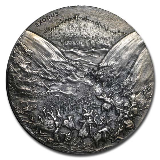 2015 2 oz Silver Coin - Biblical Series (Exodus, Coin Only)