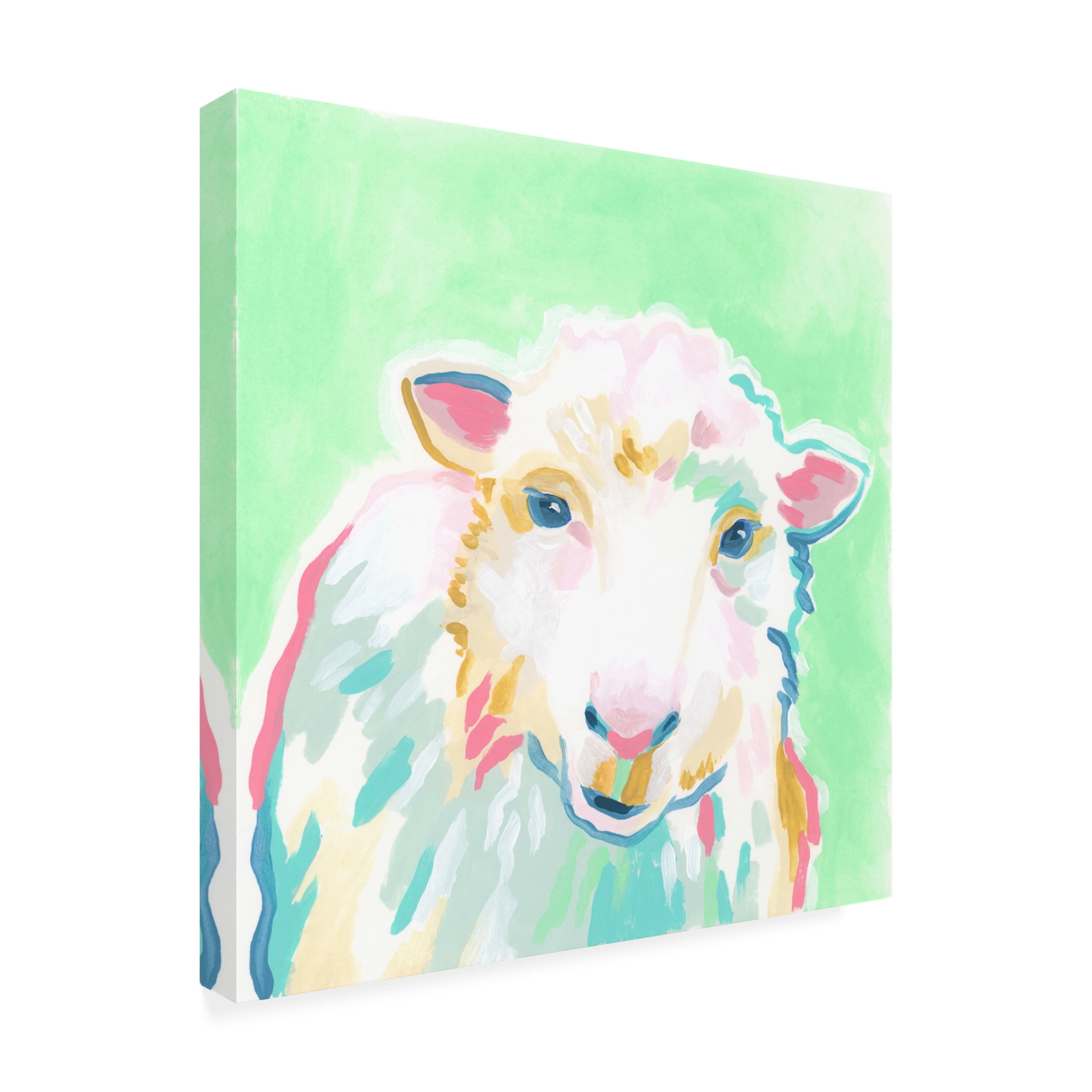 Trademark Fine Art June Erica Vess Pop Pasture I Canvas Wall Art