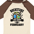 thumbnail image 4 of Inktastic Rockstars Are Born in February Birthday Boys or Girls Long Sleeve Baby Bodysuit, 4 of 5