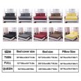 thumbnail image 2 of Fitted sheet Pillowcase Mattress Cover Set Home Hotel Polyester Bedding Set Twin 3pcs/set, 2 of 8