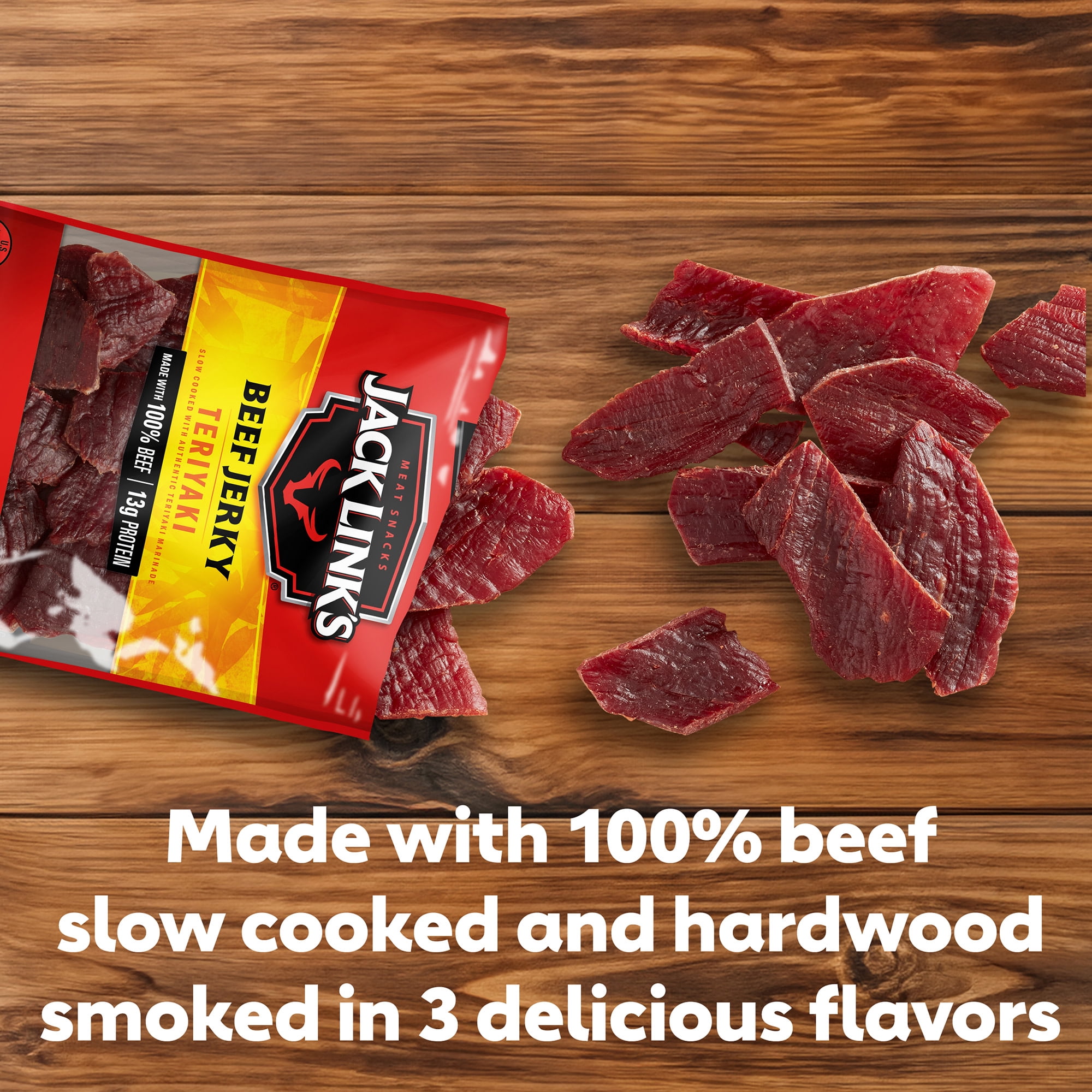 15 Pack - Jack Link's Original, Peppered & Teriyaki Beef Jerky Variety Pack, (15 - 1.25 oz. Bags)