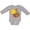 AC-Heather Grey, variant on Inktastic Thanksgiving Turkey, Turkey With Sunflower Boys or Girls Long Sleeve Baby Bodysuit