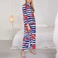 thumbnail image 4 of Disketp Pajamas Set Long Sleeve Sleepwear Womens Button Down Nightwear Pj Sets-Sea Stars, 4 of 9