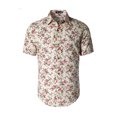 thumbnail image 1 of INSPIRE CHIC Men's Short Sleeve Button Front Beach Hawaiian Shirt, 1 of 7