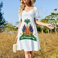 thumbnail image 4 of Haiti's Coat of arms Sleeveless Dress Women's summer skirt evening dresses women Cocktail of dresses women evening dress, 4 of 7