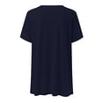 thumbnail image 6 of Uooqdmx Womens Cardigan Short Sleeve Cardigans for Women Short Sleeve Cardigans Casual Drape Front Lightweight Summer Cardigan with Pocket Plus Size Cardigan Navy 3XL, 6 of 6
