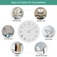 thumbnail image 3 of Reloj de Pared DIY NQ Gigante con Números Romanos Espejo Sin Marco Decoración Plata, 3 of 5