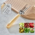 thumbnail image 2 of YiJuHui 3pcs Adjustable Fruit Vegetable Corer Tool with Serrated Blade - Efficient Core Remover for Peppers Apples Tomatoes - Stainless Steel Kitchen Gadget for Cooking Prep, 2 of 7