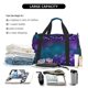 thumbnail image 5 of Disketp Purple and Green Glitter Bolsa de Viaje Tipo Duffle, Bolso de Mano para Fin de Semana para Mujer, Bolsa de Gimnasio Ligera para Hombre, Esencial para Viajes, 5 of 7