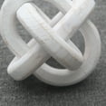 thumbnail image 4 of Parisloft Farmhouse Wood Chain Knot Decor, Boho, White, 6 Inch, 4 of 5