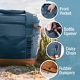 thumbnail image 5 of CleverMade Pacifica Small Portable Cooler Bag, Collapsible Leakproof Soft Cooler, Ocean/Cognac, 5 of 10