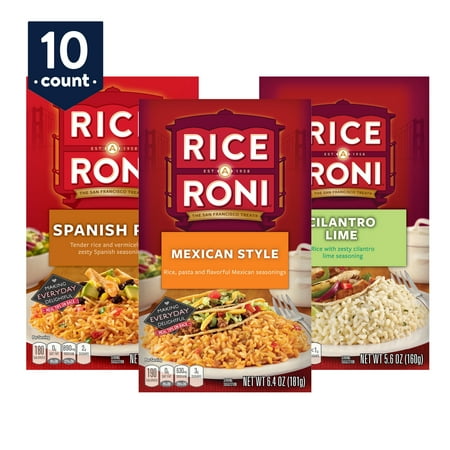 - Rice-a-Roni Fiesta Favorites Variety Pack, 10 Boxes