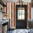 thumbnail image 3 of Modern Industrial Rusted Corrugated Metal Texture Vertical Stripes Industrial Wall Mural 17.7in x 9.8ft Self Adhesive Removable Wall Paper Renter Friendly Wallpaper for Bedroom Cabinets, 3 of 8