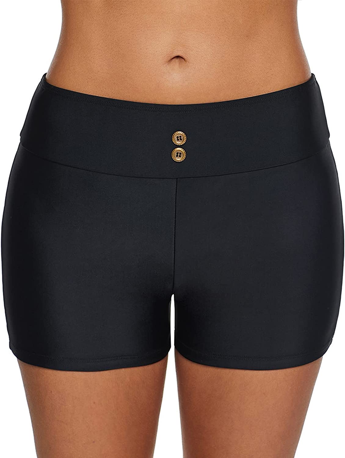 DabuLiu Swim Shorts Women Plus Size High Rise Boy Shorts for Women