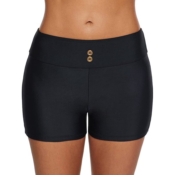 DabuLiu Swim Shorts Women Plus Size High Wasted Bathing Suit Bottoms