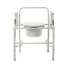 drive Commode Chair Drop Arms Steel Back Bar up to 300 lbs