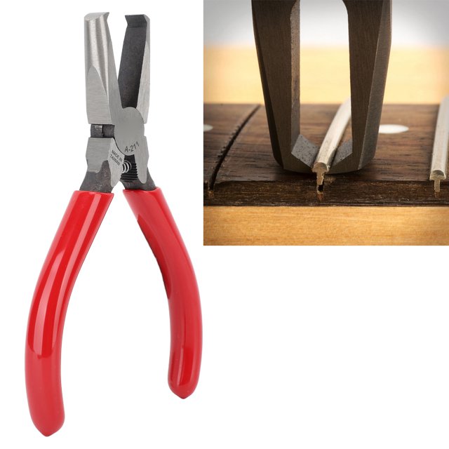 Alicates Para Clavijas De Puente De Guitarra, Uso Conveniente, Antideslizante, Extractor De Trastes De Guitarra De Punta Plana Y Liviano Para Reparación Y Reemplazo De