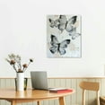 thumbnail image 3 of Creowell Blue Butterfly Canvas Wall Art Abstract Texture Painting White Butterfly Picture  Modern Butterfly Canvas Modern Texture Prints Abstract Butterfly Artwork Decor 16x20 in/12x16 in, 3 of 5