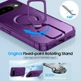 thumbnail image 5 of Vizvera Magnetic for Google Pixel 10 Pro Case/Pixel 10 Case with 360° Spin Stand, Fit for Magsafe, Military Grade Protection, Shockproof Case for Pixel 10/10 Pro with Kickstand-Purple, 5 of 10