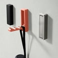 thumbnail image 5 of Folding Wall Hook, Foldable Coat Hook Mounted, Heavy Duty Zinc Alloy No Rust Fold Up Hooks for Hanging Coat, Towel, Key, Hat, Bag, Jacket, Backpack (Brushed Nickel), 5 of 5