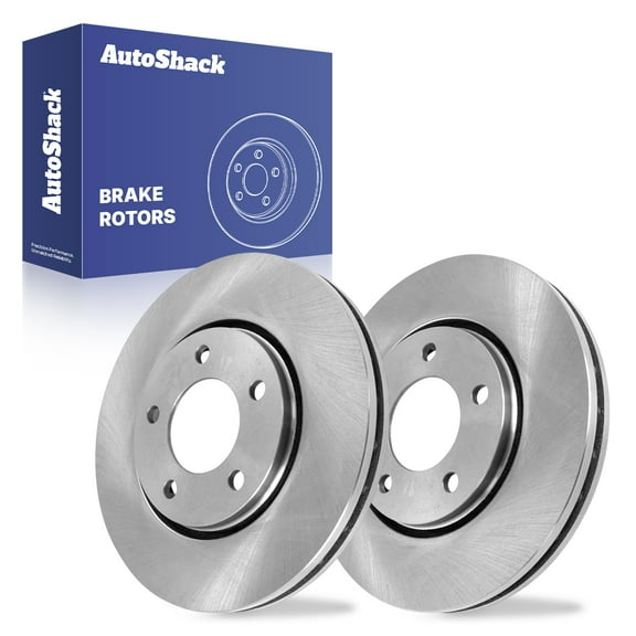 AutoShack Front Vented Brake Rotors 2-PC Set Replacement for 2001-2007 Dodge Grand Caravan 2001-2007 Chrysler Town & Country 2001-2007 Dodge Caravan 2001-2008 Chrysler Voyager 11.06" (281 mm)