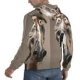 thumbnail image 6 of Lsque Funny Horse Faces Expressions Pattern Casual Men's Hoodie,Hooded Sweatshirt with Kangaroo Pocket,Pullover Hoodie-Large, 6 of 7
