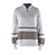 thumbnail image 5 of VISgogo Mujer Otoño Invierno Jersey de Punto Manga Larga Solapa Cremallera Patchwork Sudadera VISgogo moda, 5 of 9