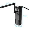 thumbnail image 2 of 3W 300L/H Water Flow Aquarium Filter Fish Tank Internal Filter Aquarium Pump Filter with Fish Filter Sponges（(EU Plug)）, 2 of 5