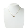 thumbnail image 3 of Time and Tru Women's Gold Tone Heart Pendant Necklace 18" with Extender, 3 of 4