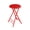 Red, variant on Folding Stool - Backless 24-Inch Stool with 225lb Capacity for Kitchen or Rec Room - Portable Indoor Counter Bar Stools (Black)